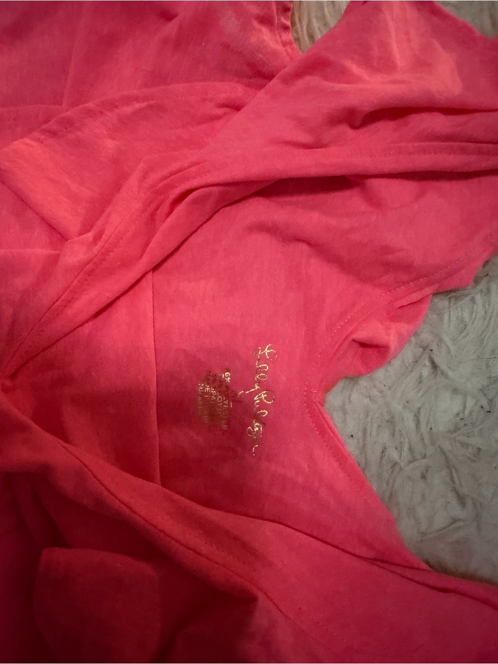 Lilly Pulitzer coral Pink Top with Lily Tropical Floral Skort size XL - Picture 8 of 9